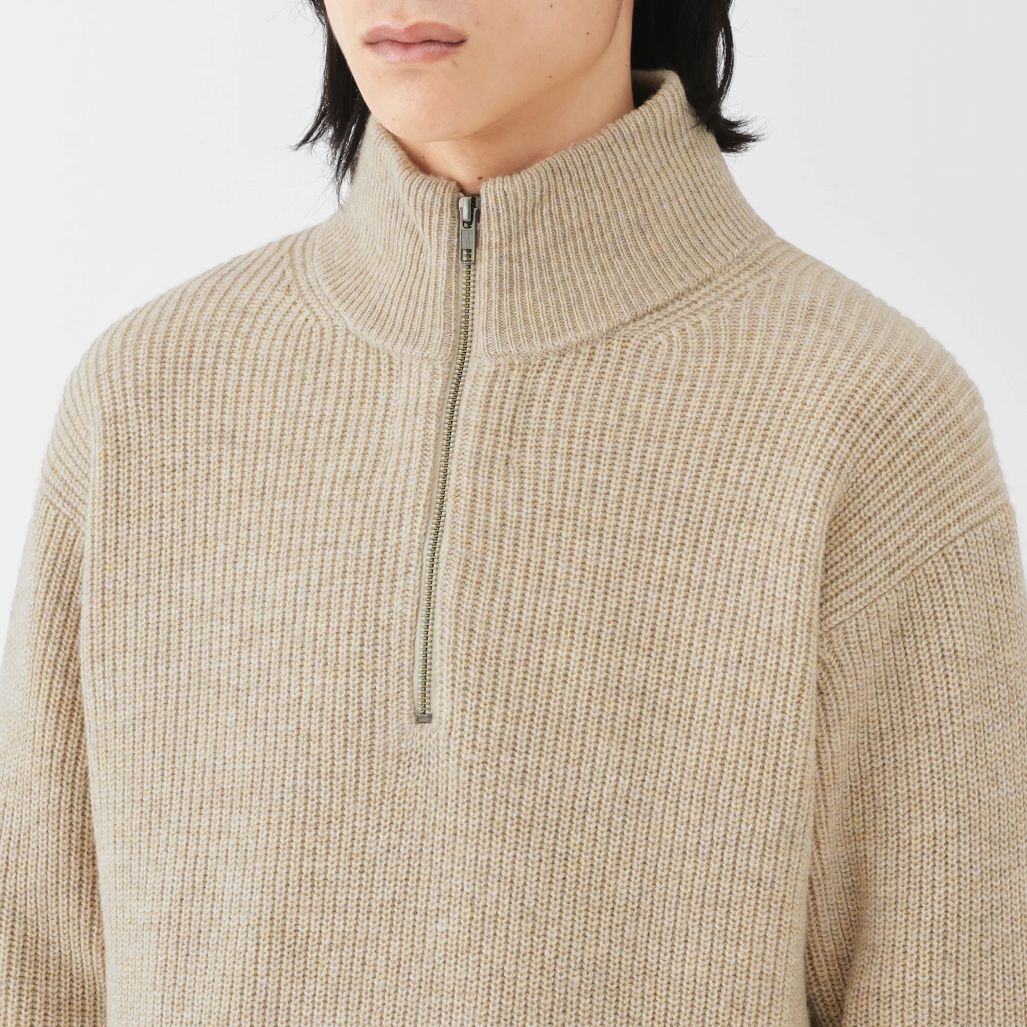 Wool Half Zip Sweater - Image 21
