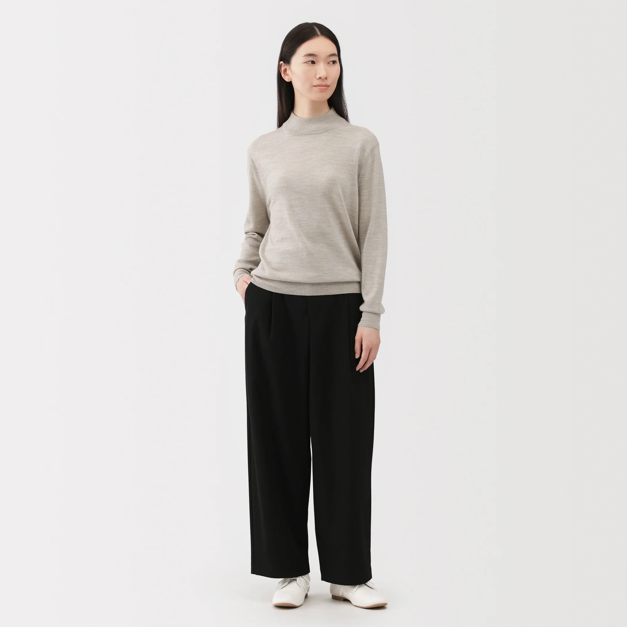 Wool High Neck Sweater - Image 36