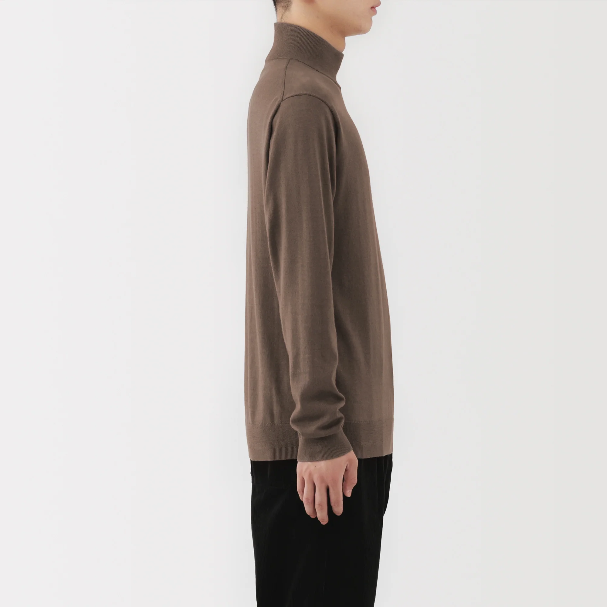 Wool Mock Neck Sweater - Image 5