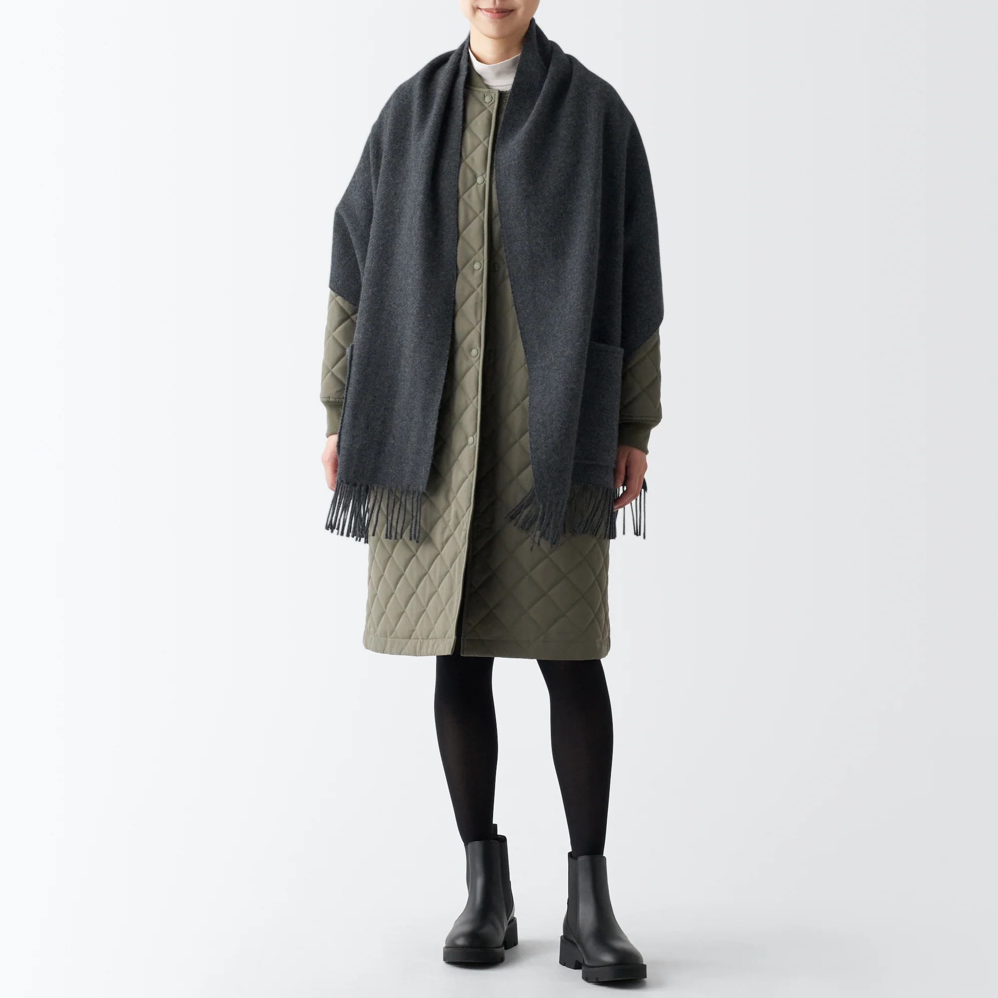 Wool Stole with Pocket - Image 14