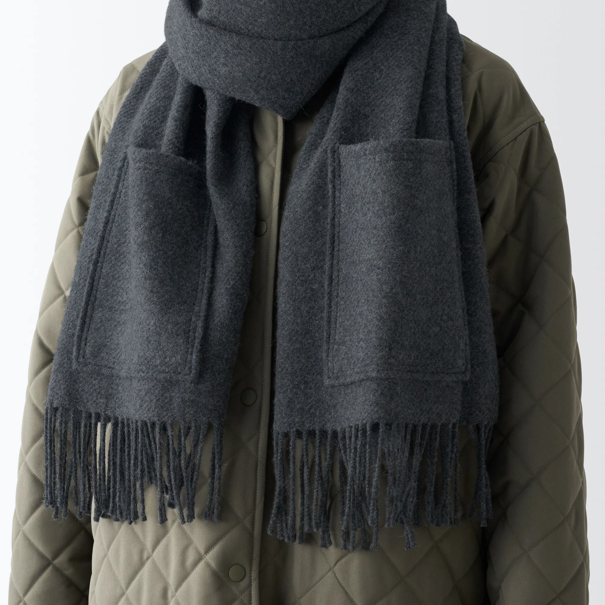Wool Stole with Pocket - Image 15