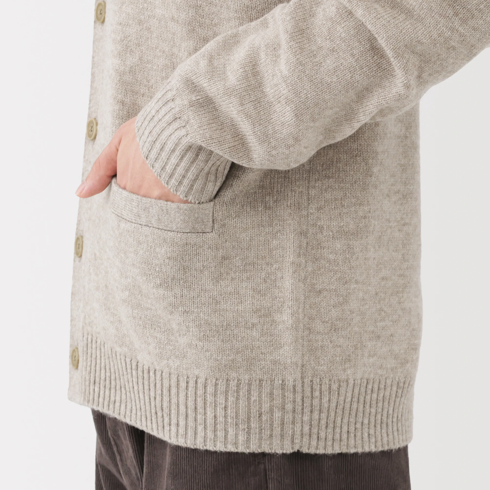 Wool V-Neck Cardigan - Image 16