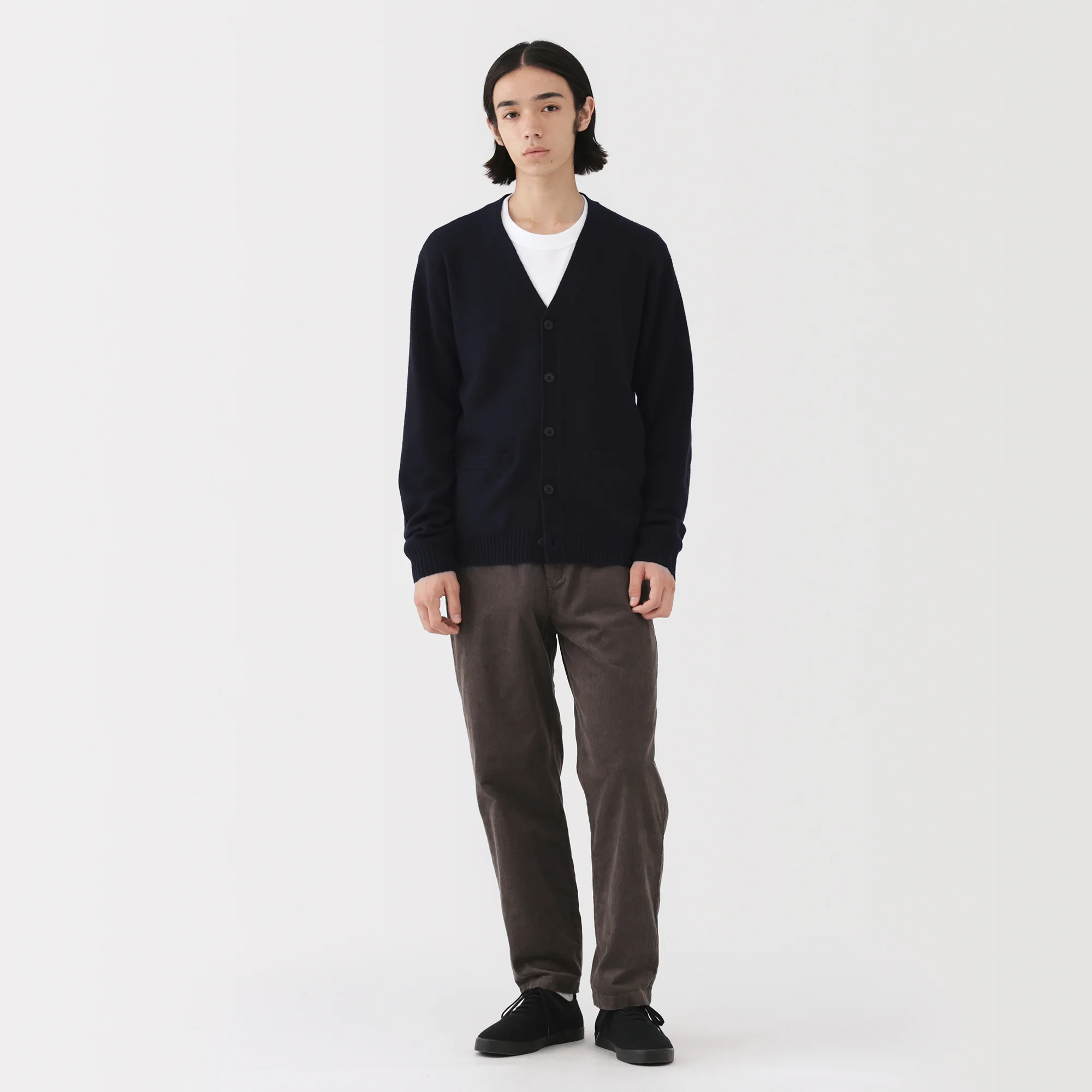 Wool V-Neck Cardigan - Image 36