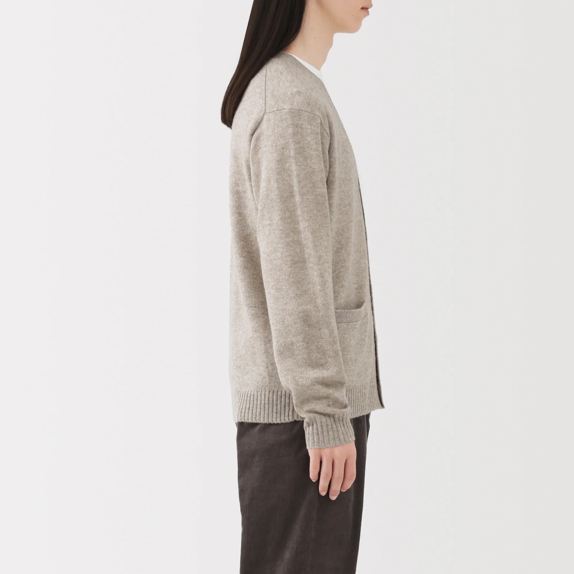 Wool V-Neck Cardigan - Image 37