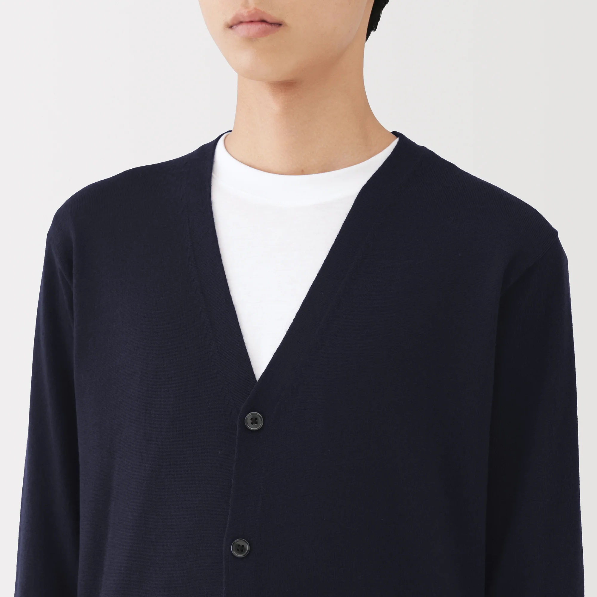 Wool V-Neck Cardigan - Image 14