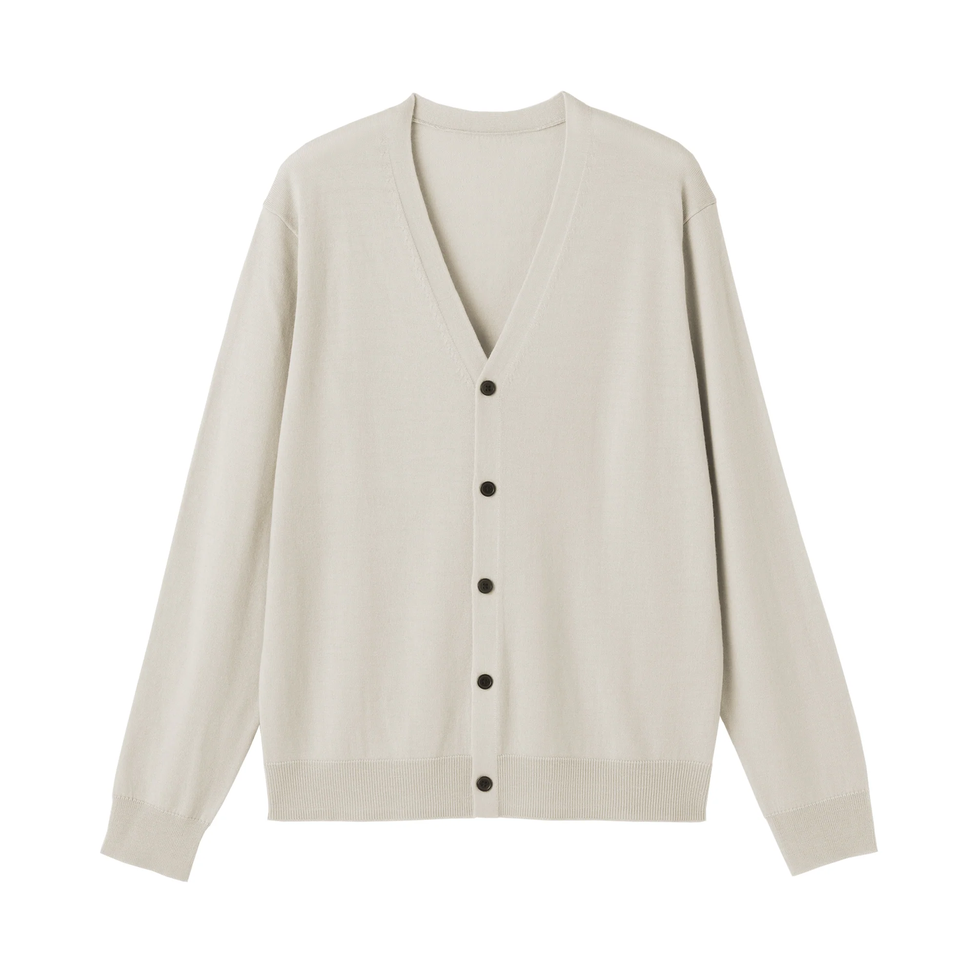 Wool V-Neck Cardigan - Image 2