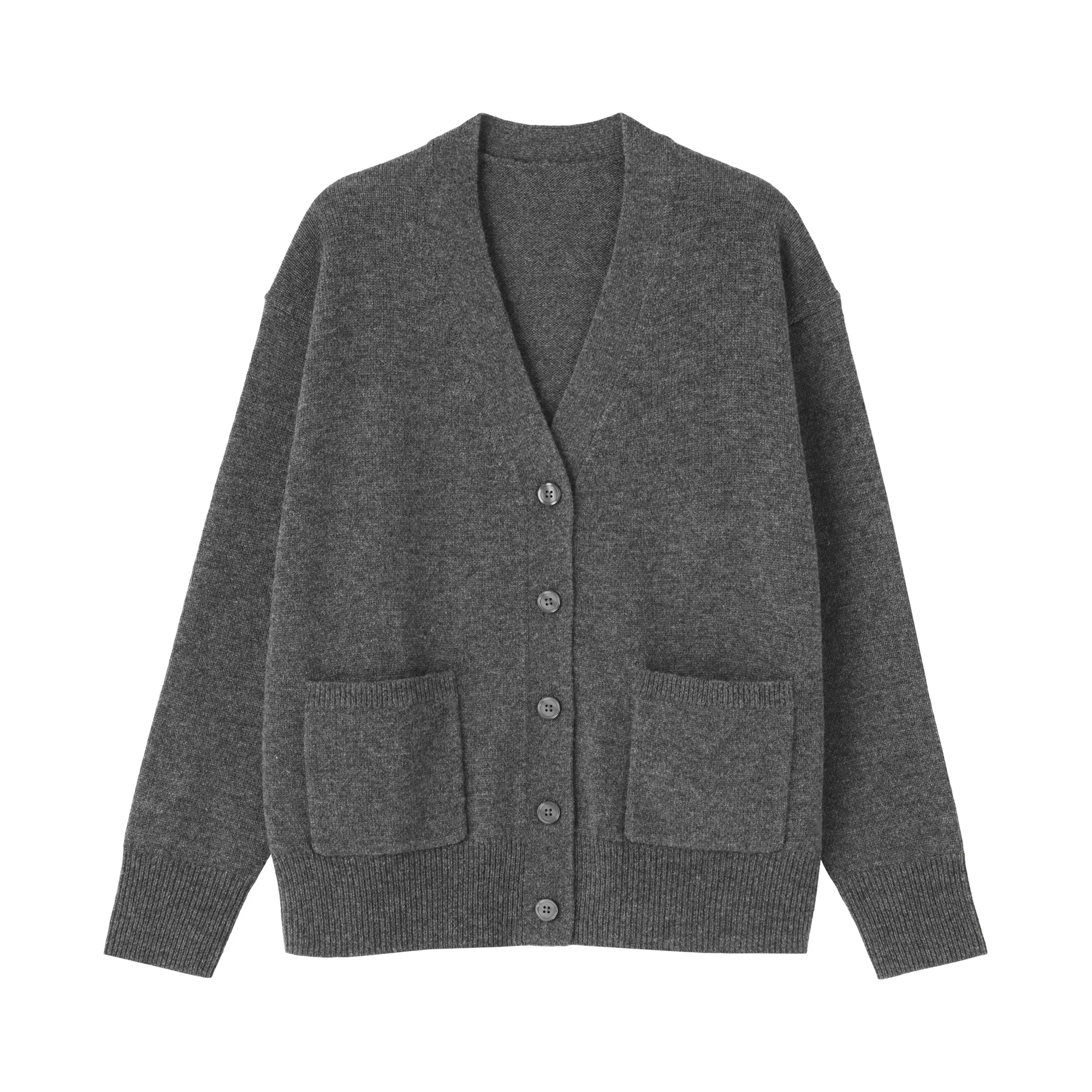 Wool V-Neck Cardigan - Image 10