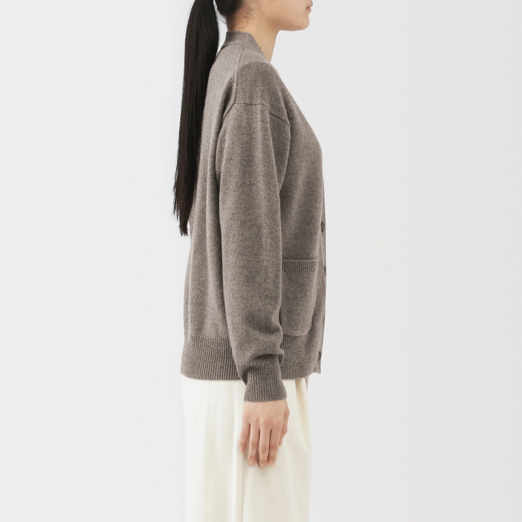 Wool V-Neck Cardigan - Image 13