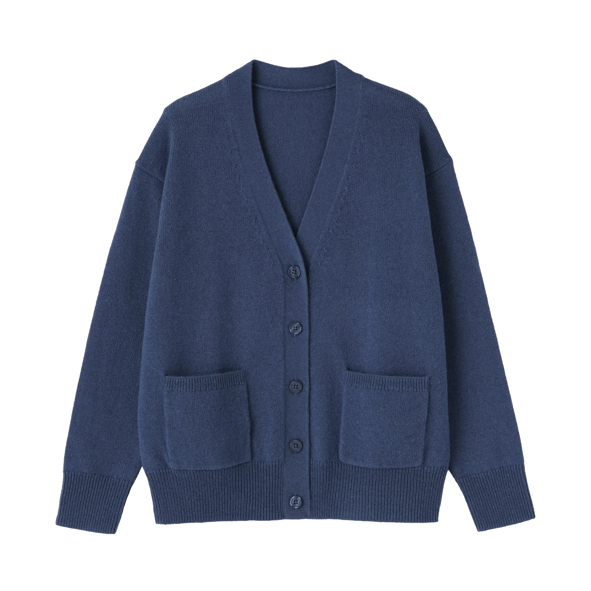 Wool V-Neck Cardigan - Image 2