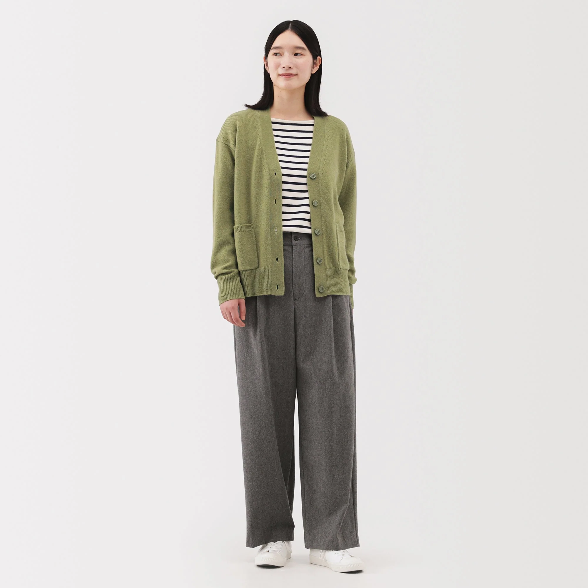 Wool V-Neck Cardigan - Image 52