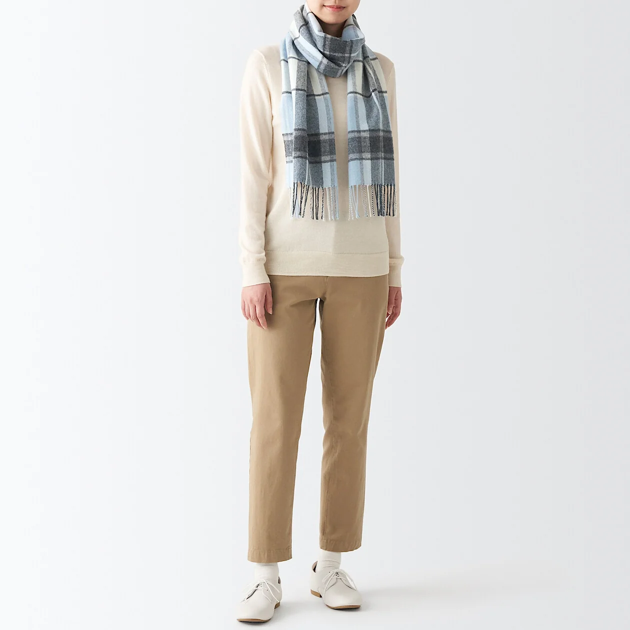 Woven Wool Scarf 30 x 180 cm