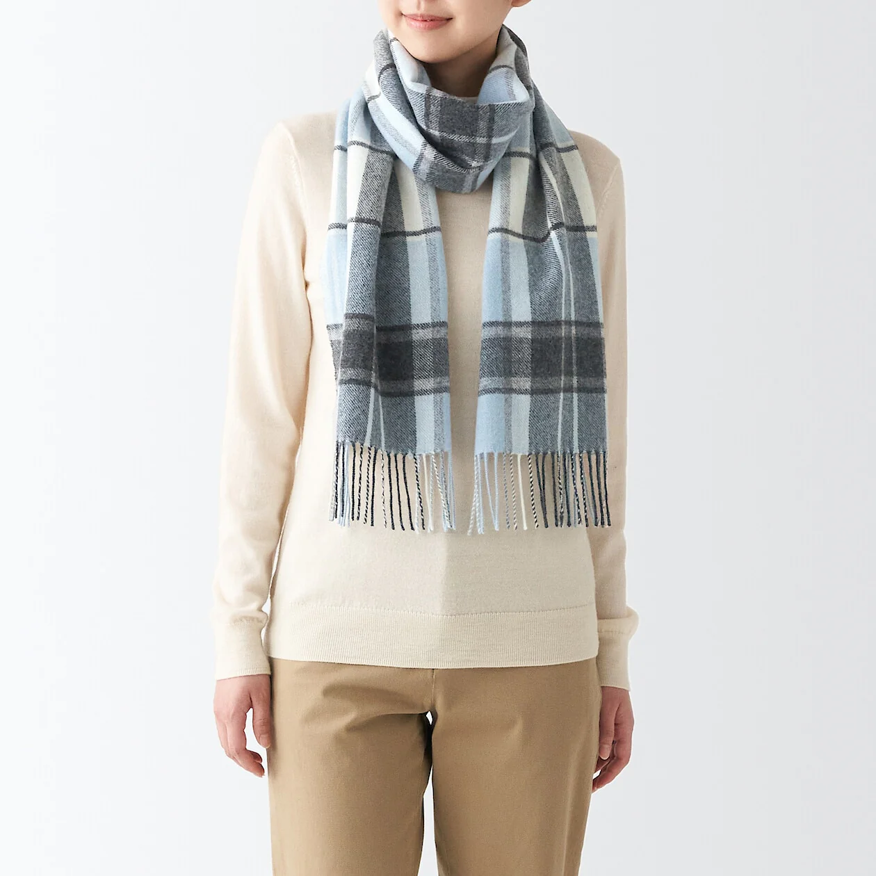 Woven Wool Scarf 30 x 180 cm - Image 3
