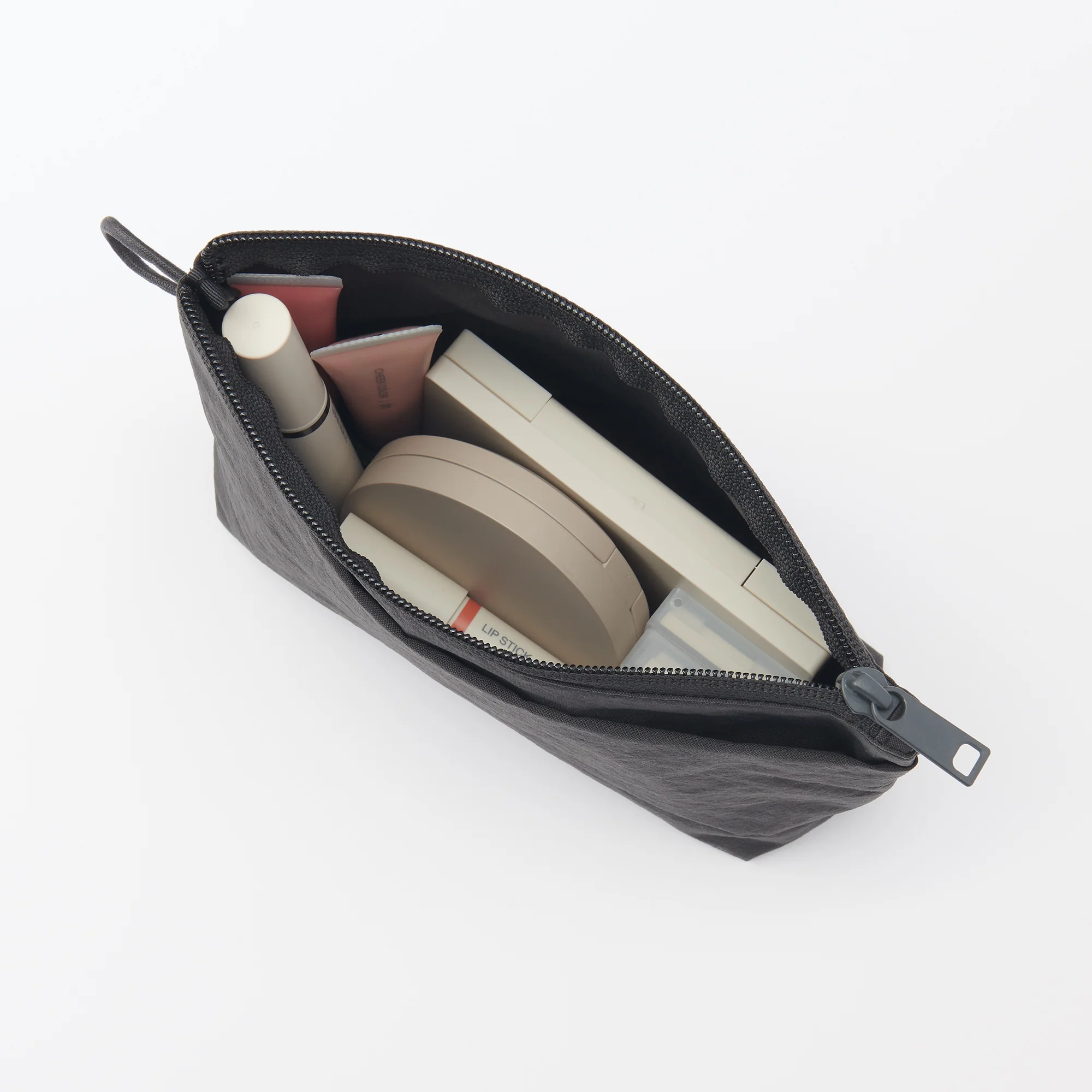 Wrinkled Nylon Gusset Pouch - Medium - Image 2
