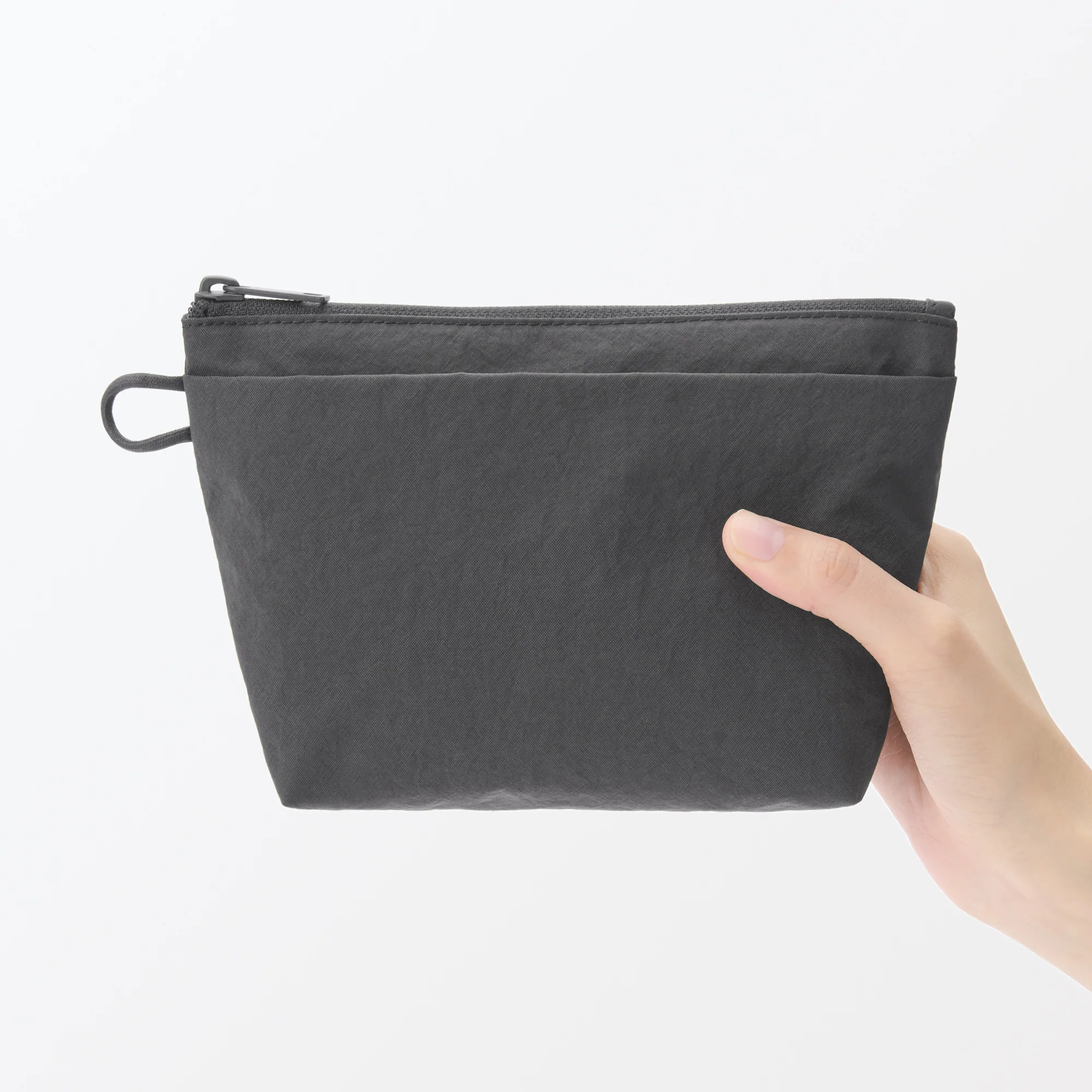 Wrinkled Nylon Gusset Pouch - Medium - Image 6