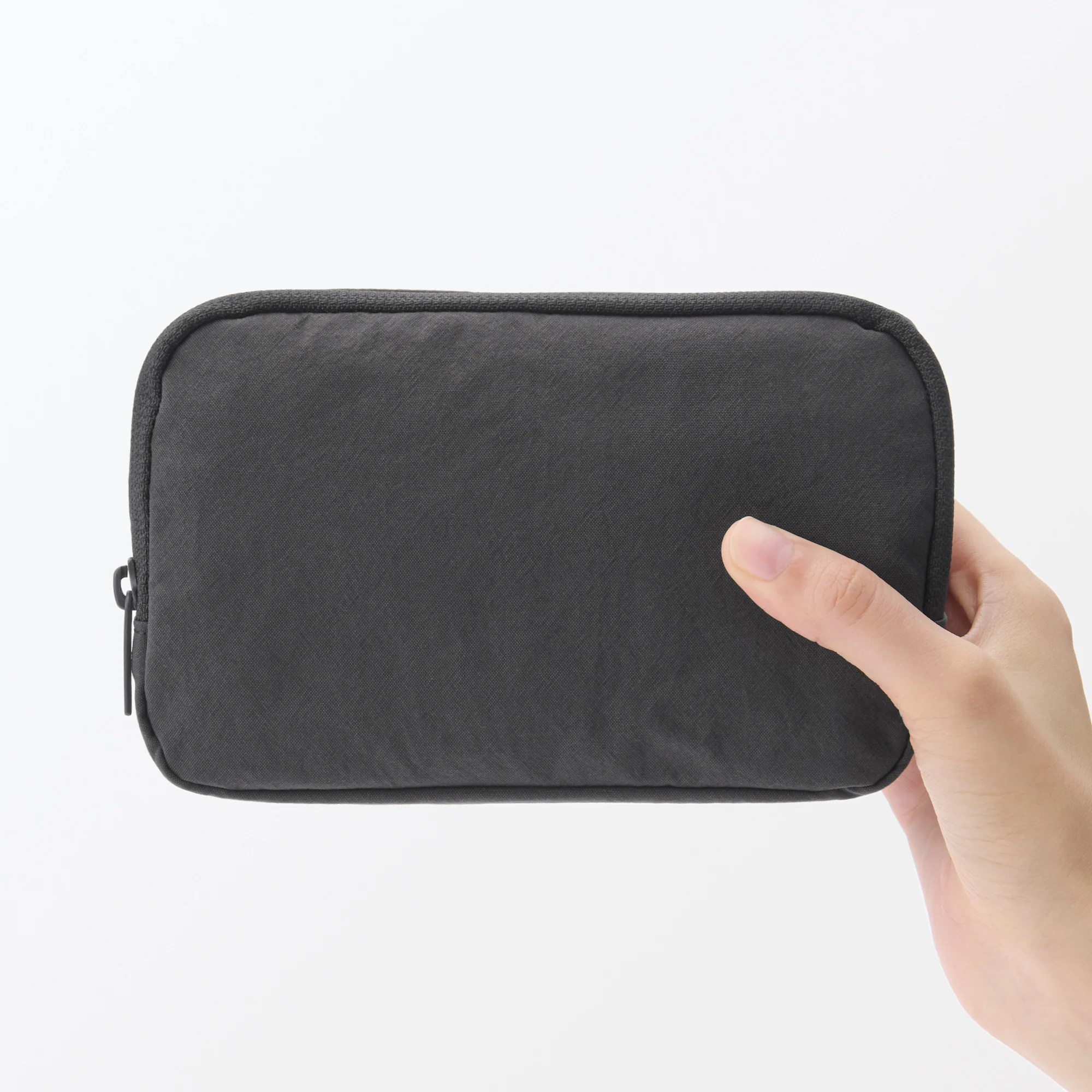 Wrinkled Nylon Wide-Opening Pouch - Large - Image 20