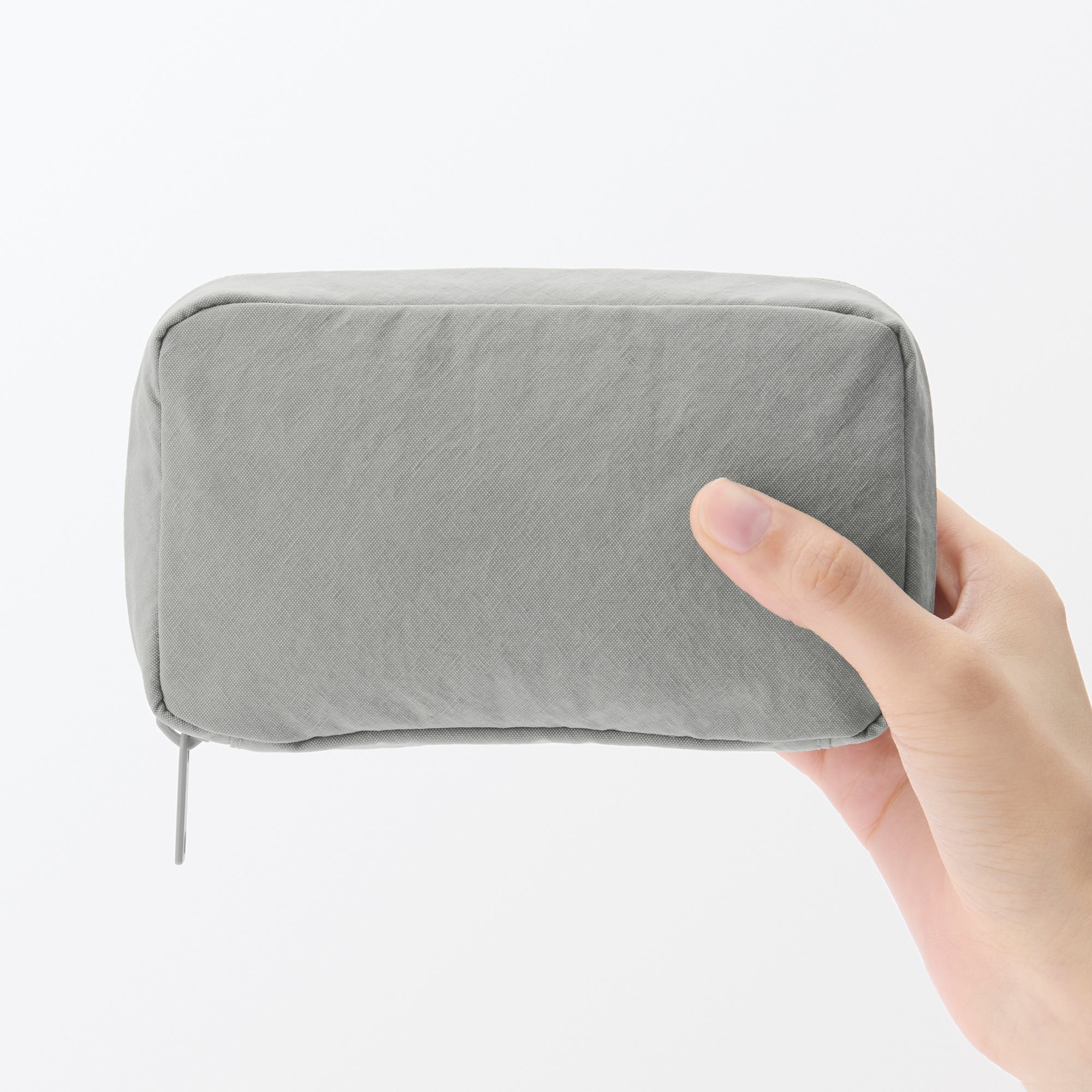 Wrinkled Nylon Wide-Opening Pouch - Medium - Image 13
