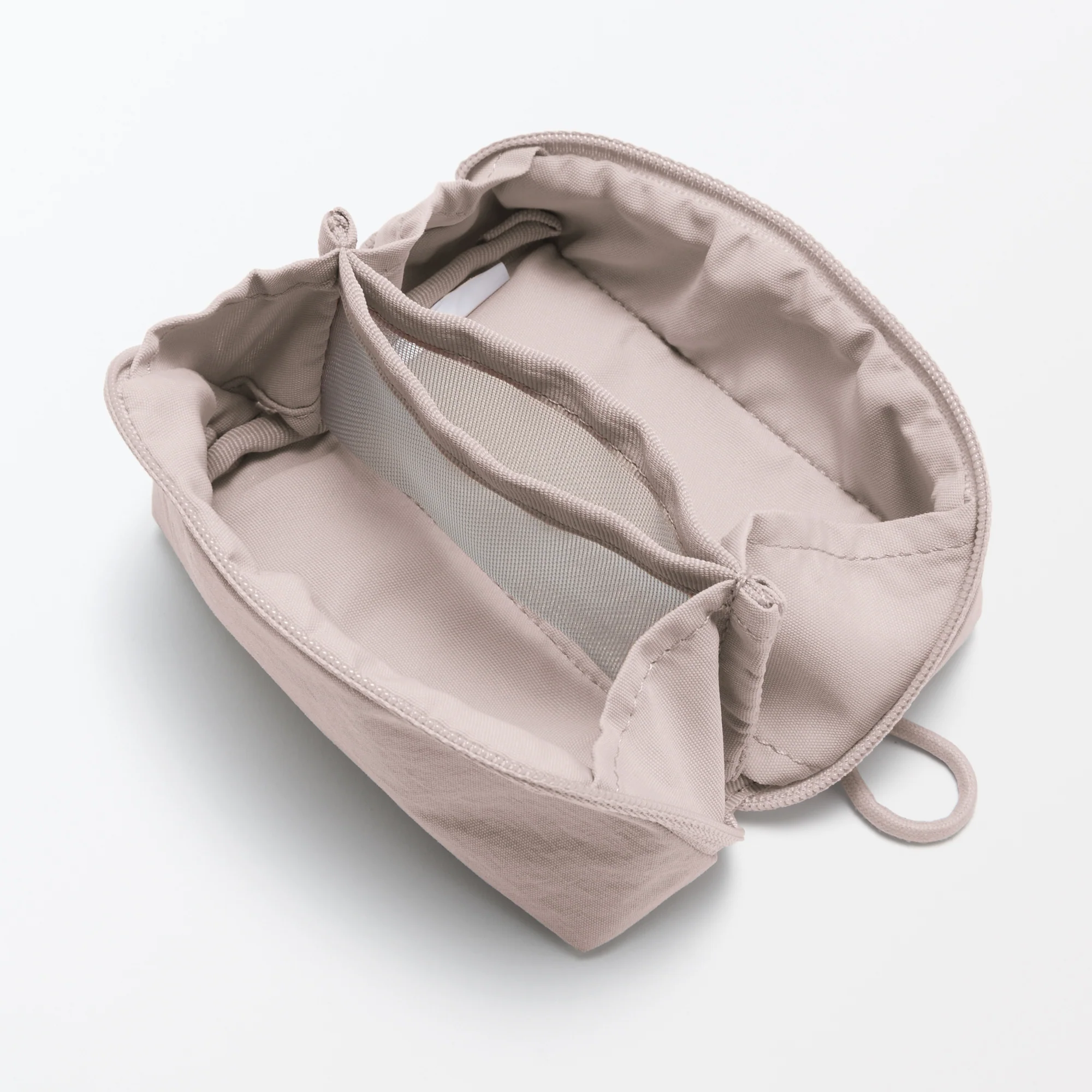 Wrinkled Nylon Wide-Opening Pouch - Small - Image 12