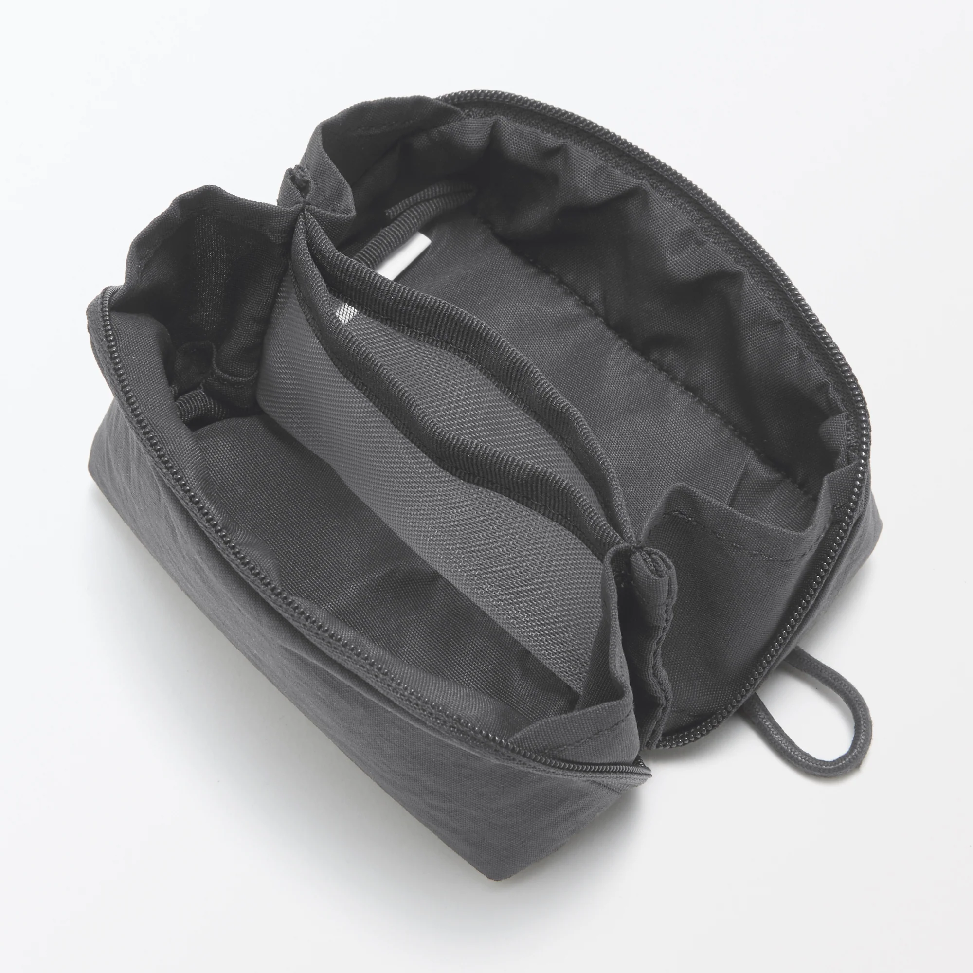 Wrinkled Nylon Wide-Opening Pouch - Small - Image 19