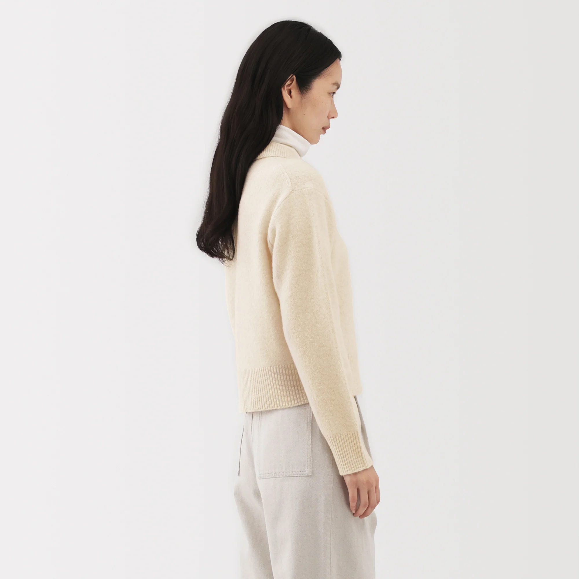 Labo Yak Wool Collared Cardigan - Image 19
