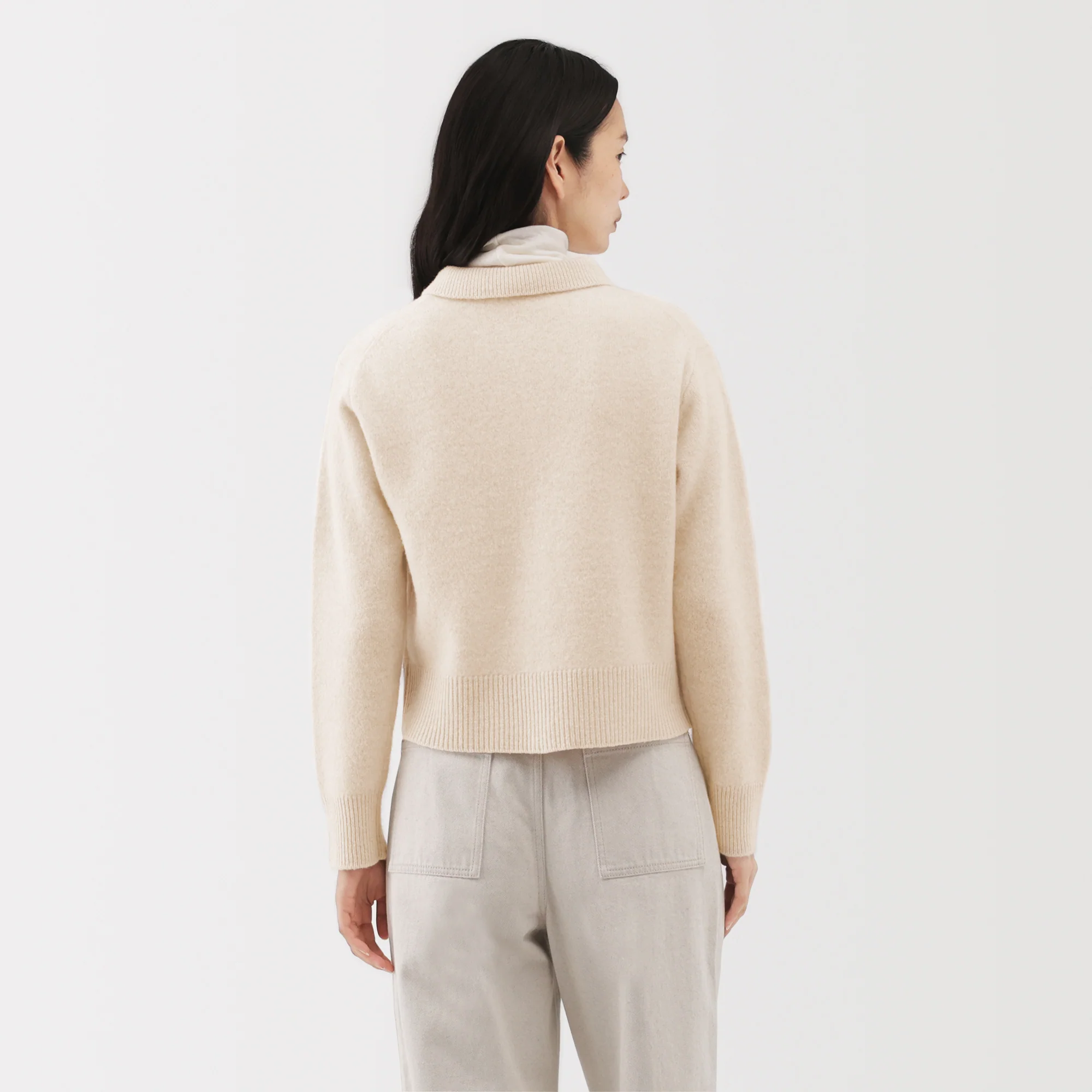 Labo Yak Wool Collared Cardigan - Image 20
